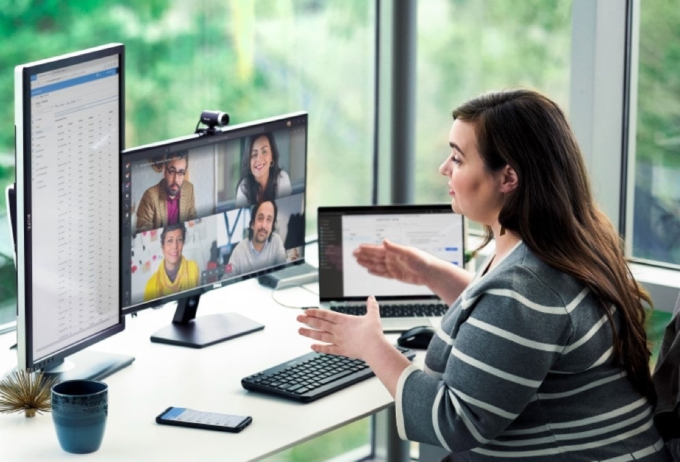 Microsoft teams scherm delen tijdens een vergadering